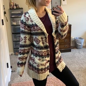 Aztec designed sweater